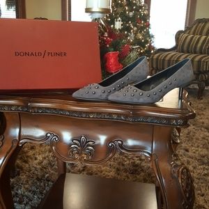 Donald Pliner Suede Kitten Heels